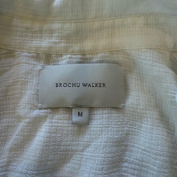 BROCHU WALKER The Madsen Maxi Dress White Tie Front Size Medium - Picture 5 of 7